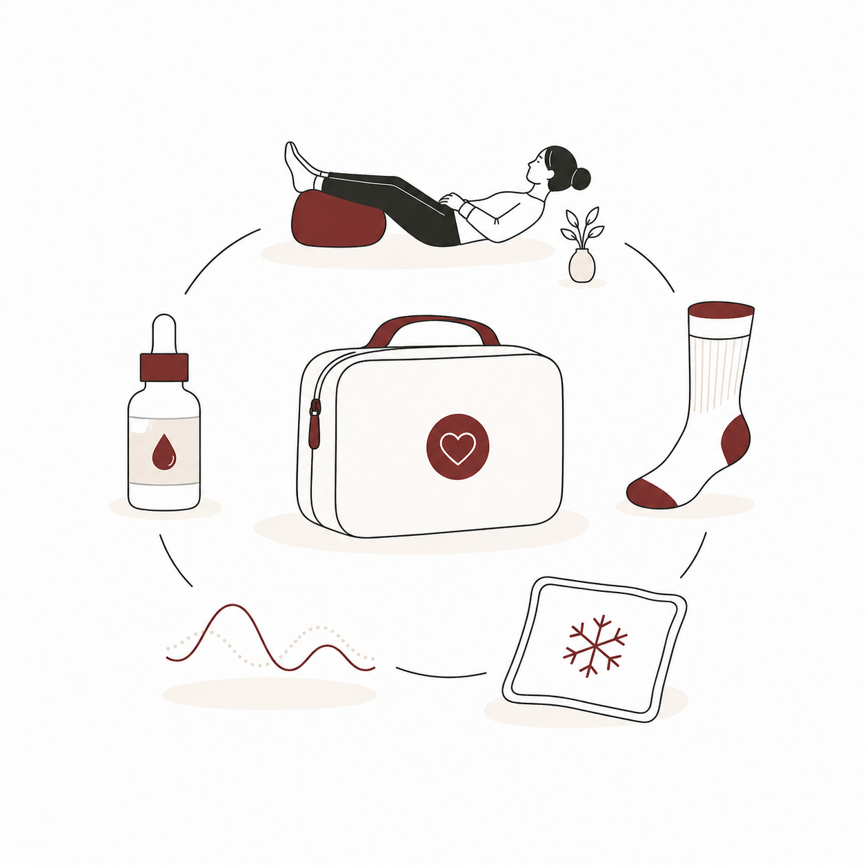 Minimal illustration for body support